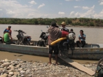Ueberfahrt ueber den Rio Maranos bei Bella Vista.