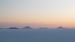 Wunderschoene Stimmung auf dem Salar.